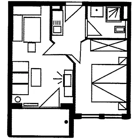 Apartamento Wohlfühl-suite 221 In Der Europa-residenz *